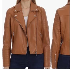 7 For All Mankind Vegan Leather Moto Jacket